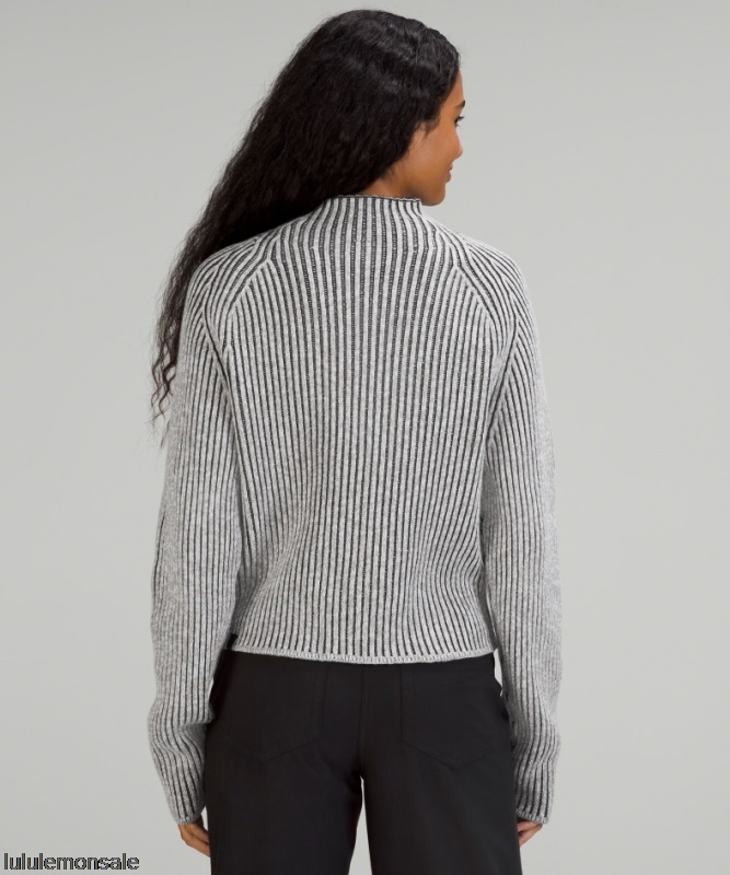 Lululemon Damen DELULU469 | Lululemon Deutschland Pullover Mit Stehkragen Aus Baumwoll-Kaschmir-Mischgewebe In Puderton